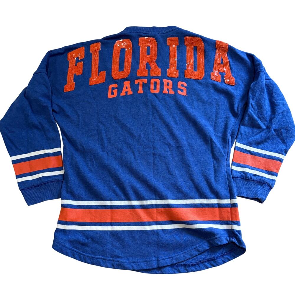 Florida Gators Women’s Sequin Jersey Long Sleeve Sweatshirt Logo Spirit Size XS
